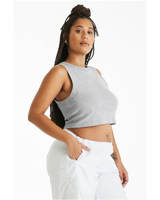 BELLA+CANVAS ® Ladies' Micro Rib Muscle Crop Tank